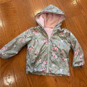Penelope Mack Toddler Girls’ Floral Hooded Jacket – Size 2T